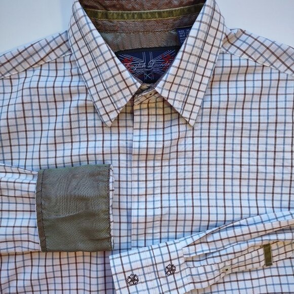 English Laundry Men's Long Sleeve Embroidered Shirt  Scott Weiland Size L/XL - Picture 5 of 14